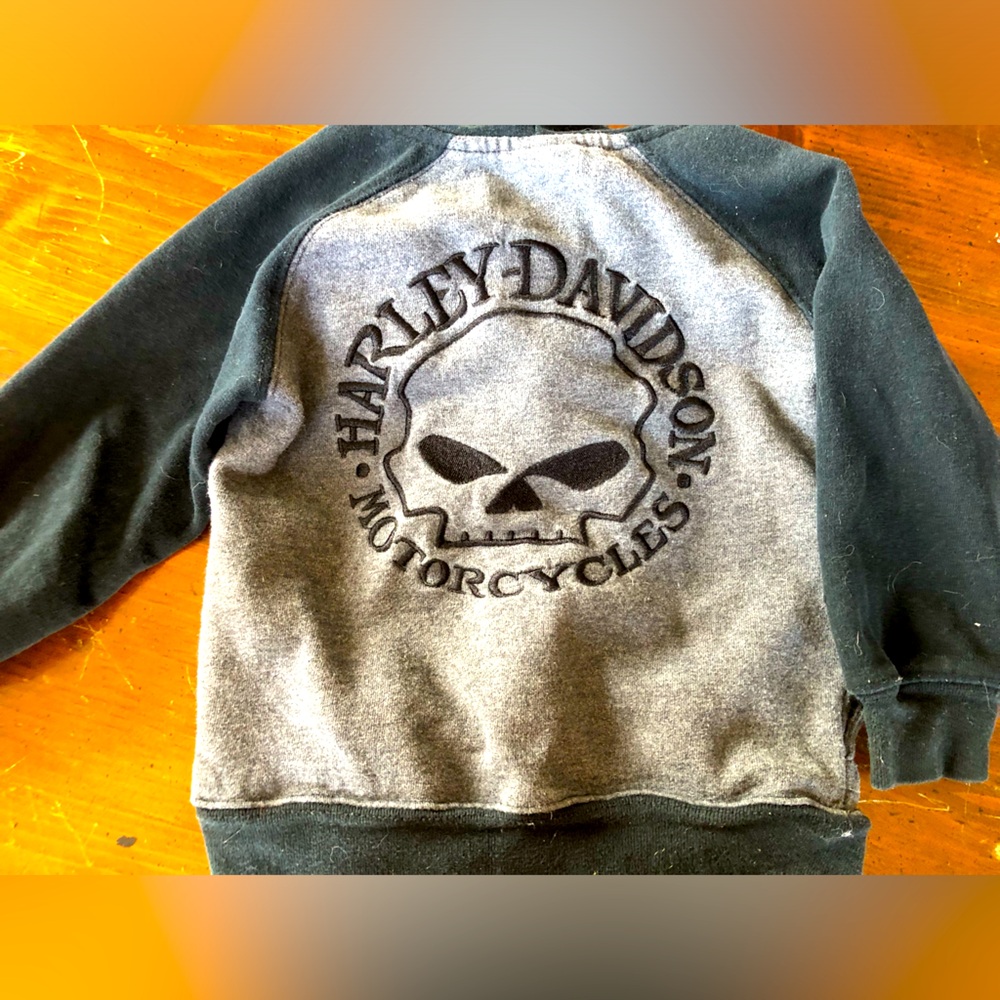 Boy’s 2T Harley Davidson Zipper Hoodie Jacket